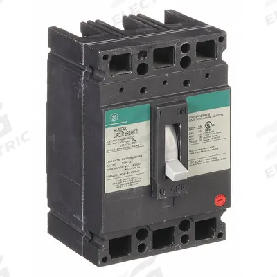GE Molded Case Circuit Breaker: 30 A Amps, 14kA at 277V AC, Fixed, Line/Load Lug - TED-, TEHD-Frame GE Molded Case Circuit Breakers