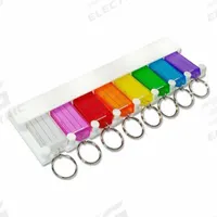 Key Tag Rack: 8 Key Capacity, 2 1/2 in Ht, 10 in Wd, 1/2 in Dp (MPN 60580). Key specifications — Brand: LUCKY LINE PRODUCTS; Includes Key Tags: Includes Key Tags; Mounting Style: Screws.