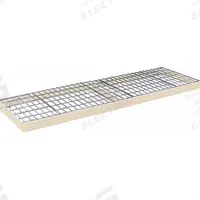 HALLOWELL Boltless Shelf: 96 in x 48 in, 600 lb Load Capacity, Steel, 4 ga Decking, Tan (MPN DRHCWL9648PT). Key specifications — Decking Material: Steel; Includes: Center Support; Decking Finish: Powder Coated; Shelf Configuration: Single Straight; Color: Tan; Frame Material: Steel; Brand: HALLOWELL; Frame Finish: Powder Coated.