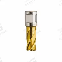SLUGGER BY FEIN Annular Cutter: 1 3/8 in Cutter Dia, 2 in Max Cutting Dp, Bright, Cobalt (MPN 63134349007). Key specifications — attr253884: No; attr253885: Bright; attr253886: Cobalt; attr253887: Weldon Flat; attr253888: Fractional Inch; attr277149: SLUGGER BY FEIN.