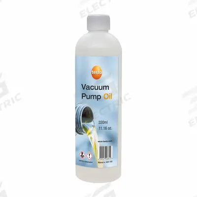 TESTO Refrigerant Evacuation Pump Oil: ISO-46, 11 oz Container Size - Oil for Evacuation Pumps