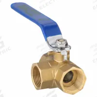 APPROVED VENDOR Manual Three-Way Ball Valve: 3/4 in, Brass, L Flow, FNPT x FNPT x FNPT, Two-Piece (MPN 1PZA2). Key specifications — Brand: APPROVED VENDOR; Handle: Lever.