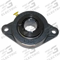 SEALMASTER 2 Bolt Flange Bearing: Radial Ball, 1 7/16 in Bore, Cast Iron, Concentric Collar, 2 in Wd (MPN MSFT-23). Key specifications — Bore Type: Cylindrical; Brand: SEALMASTER; Lubricant Material: NLGI #2 Equivalent; Mounting Bolt Size: 7/16 in; System of Measurement: Inch.
