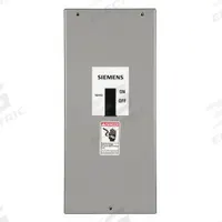SIEMENS Circuit Breaker Enclosure: 3 Spaces, 250 A Amps, Flush Mounting, Indoor (MPN F6N1F). Key specifications — Mounting Style: Flush; Location: Indoor.