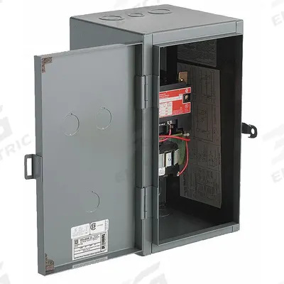 SQUARE D Lighting Magnetic Contactor: 3 Poles, 120V AC, 60 A - Enclosed Mechanically Held Lighting Contactors