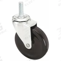 APPROVED VENDOR Stem Caster: 4 in Wheel Dia., 1 in Wheel Wd, Swivel, Swivel, 1/2 in Stem Dia., Steel (MPN 20TM52). Key specifications — Brand: APPROVED VENDOR; Thread Size: 1/2"-13; Wheel Bearing Type: Plain; Wheel/Tread Color: Black; Roll Up: Swivel.
