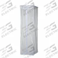 HONEY-CAN-DO Hanging Garment Rod: Rod Design (No ) Hooks, 42 in Overall Ht, 20 in Overall Wd (MPN SFT-01415). Key specifications — Color: Clear; Material: Plastic.