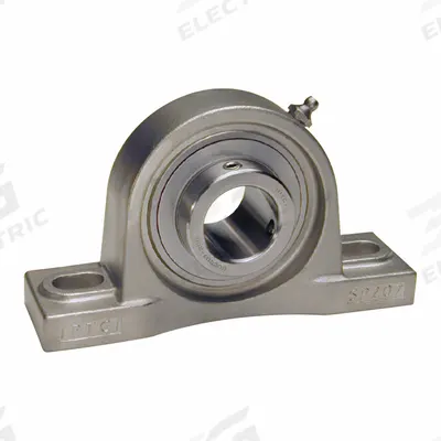 IPTCI BEARINGS Pillow Block Bearing: 1 5/16 in Bore, SS, Set Screws - Washdown Pillow Block Ball Bearings