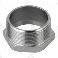 CALBRITE Threaded Chase Nipple: 1 1/4 in Trade Size, 316 Stainless Steel, 1 3/8 in Overall Lg (MPN S61200CH00). Key specifications — Standards: UL; Thread Size: 1-1/4"-11-1/2; Thread Type: NPT; Brand: CALBRITE; Finish: Polished; Material: 316 Stainless Steel; Item: Box Connector.