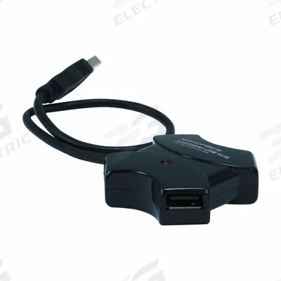 MONOPRICE Hub: USB 2.0 Connection, 4 Ports, Black - USB Hubs
