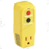 APPROVED VENDOR GFCI: Manual Reset, 3, 5-15P Plug, 15 A Current, 125V AC, 5-15R, Yellow (MPN 5YL43). Key specifications — NEMA Plug Configuration: 5-15P; NEMA Receptacle Configuration: 5-15R; Brand: APPROVED VENDOR; Voltage: 125V AC.