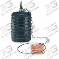 CHERNE Plug: For 1 1/4 in – 2 in Pipe, Ring and Chain Tether, Textured Body Surface, Textured Body (MPN 276128). Key specifications — Plug Seal Material: Natural Rubber; Body Type: Textured Body.