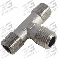 LEGRIS Metal Pipe Tee: Tee, 1/4 in x 1/4 in x 1/4 in, Nickel-Plated Brass, 870 psi, 1 27/32 in Lg (MPN 0927 00 13). Key specifications — Brand: LEGRIS; Maximum Operating Pressure: 870 psi.