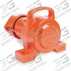 VIBCO Electric Vibrator: DC Series, 3,500 lbf, 12V DC, 60 A, 4,000 vpm, 35,000 lb Bin Wt Capacity (MPN DC-3500). Key specifications — attr661947: 60 A; attr661979: 70 dBA; attr661970: 12V DC.