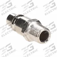 SPEEDAIRE Quick Connect Hose Coupling: 3/8 in Body Size, 1/4 in Hose Fitting Size, Sleeve, MNPT (MPN 30E705). Key specifications — Brand: SPEEDAIRE; Thread Size: 1/4" -18; Coupling Locking Type: Sleeve; Hose Fitting Gender: Male.