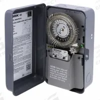 TORK Electromechanical Timer: 24 hr, 120/480V AC, SPDT, Mechanical (MPN 8007U). Key specifications — Body Material: Metal; Indoor/Outdoor Usage: Indoor; Brand: TORK.