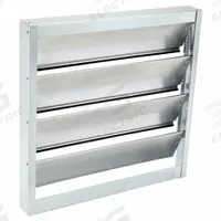 17.75"H-W 4.5"L Alu Univ Backdraft Dampr: For 18 in Fan, For 18 in Nominal Duct Dia, Single Panel (MPN 2FTU9). Key specifications — Airflow Direction: Vertical; Blade Type: Flat Blade; Brand: DAYTON; Maximum Air Velocity: 2000 fpm; Mounting Position: Vertical.