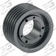 APPROVED VENDOR V-Belt Pulley: 3V530, 6 Groove, 5.3 in OD, Bushed Bore, SK, For 3V/3VX Belt Section (MPN 63V530SK). Key specifications — Pulley Industry Number: 3V530; Pitch Diameter: 5.3 in (3V); For Belt Section (broad, with similar types): 3V or 3VX.