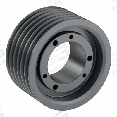 APPROVED VENDOR V-Belt Pulley: 3V530, 6 Groove, 5.3 in OD, Bushed Bore - Bushed-Bore Cast-Iron Wedge V-Belt Pulleys