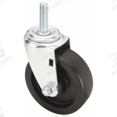 APPROVED VENDOR Stem Caster: 4 in Wheel Dia., 1 1/4 in Wheel Wd, Swivel, Swivel - NSF-Listed Sanitary Threaded Stem Casters