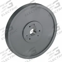 APPROVED VENDOR V-Belt Pulley: 3V2500, 6 Groove, 25 in OD, Bushed Bore, E, For 3V/3VX Belt Section (MPN 63V2500E). Key specifications — Pulley Industry Number: 3V2500; Pitch Diameter: 25 in (3V); For Belt Section (broad, with similar types): 3V or 3VX.