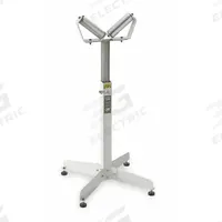 APPROVED VENDOR Material Support Stand: 6 in Roller Wd, 26 1/2 in Min. Ht, 43 1/2 in Max. Ht, Steel (MPN HSV-18). Key specifications — Brand: APPROVED VENDOR; Stand Material: Steel; Color: White.