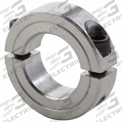 CLIMAX METAL PRODUCTS Shaft Collar: 2-Piece, Inch, Round, Clamp-On, 1 7/16 in Bore Dia - Aluminum Shaft Collars