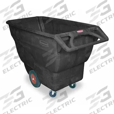 RUBBERMAID COMMERCIAL PRODUCTS Tilt Truck: 20.2 cu ft, 1,000 lb - Low-Maintenance Plastic Tilt Trucks with Ergonomic Handle