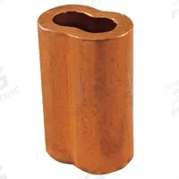 LOOS Wire Rope Oval Sleeve: Oval Sleeve, Swage, 1/8 in Compatible Rope Dia, Galvanized Steel, Copper (MPN SL2-4). Key specifications — Material: Copper; Brand: LOOS; Finish: Plain.