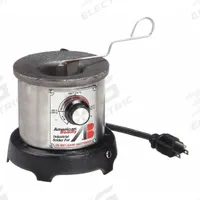 AMERICAN BEAUTY Solder Pot: 320 W, 1 lb Capacity (MPN 300). Key specifications — Pot Interior Dimensions: 1-1/2 in D x 2-1/4 in Dia; Crucible Shape: Round; Display Type: Analog; Manufacturer Part Number: 300; Brand: AMERICAN BEAUTY.