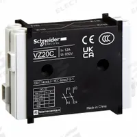 SCHNEIDER Nonfusible Loadbreak: 10 A Current Rating, 690V AC, Tesys Vario Series (MPN VZ7). Key specifications — For Use With: Tesys Vario Series; Manufacturer Part Number: VZ7; Includes: 1 NO + 1 NC; Brand: SCHNEIDER; Product Type: Auxiliary Contact Block.