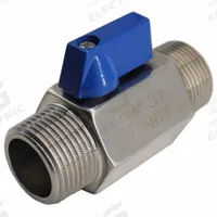 APPROVED VENDOR Manual Two-Way Ball Valve: 1/2 in, 316 Stainless Steel, Straight Valve Body, RPTFE (MPN 06Q102N04012). Key specifications — Brand: APPROVED VENDOR; Handle: Locking Lever.