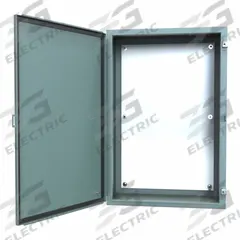 HAMMOND Electrical Enclosure: Steel, 36 in x 24 in x 12 in, NEMA 12/13, w/Panel, Solid Cover, Hinged (MPN 1418L12). Key specifications — Brand: HAMMOND; Closure Method: Clamps; Knockouts: Not Included.