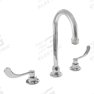 AMERICAN STANDARD Gooseneck Kitchen/Bathroom Faucet: Monterrey, Cast Brass, Chrome Finish - Widespread Handle Bathroom Faucets