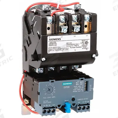Siemens Magnetic Motor Starter: Non-Reversing, 3 Poles, NEMA Size 1, 27 A - Non-Reversing Starters with Electronic Overloads