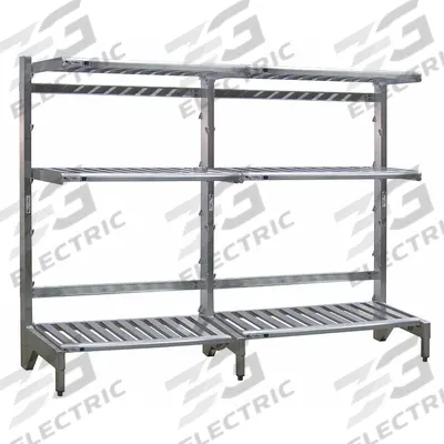 NEW AGE INDUSTRIAL Cantilever Rack: 84 in x 21 in x 72 in, 3 Shelves - Lightweight Corrosion-Resistant Cantilever Shelving