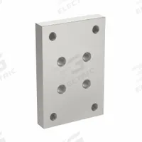 Base Plate: 25 Series, Aluminum, 63.5 mm x 12.7 mm x 95 mm, Drop-In, Quad, Adj (MPN 25-2418). Key specifications — Includes Fasteners: No; Mounting Type: Drop-In; System of Measurement: Metric; Finish: Anodized; Brand: 80/20; Material: Aluminum; Product Type: Flange Mount Caster Base Plate; Adjustable: Yes.