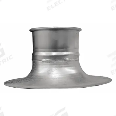 NORDFAB Bellmouth Adapter Hood: Steel, For 4 in Duct Dia, 4 1/2 in Overall Lg, 4 in Inlet Dia - Hoods