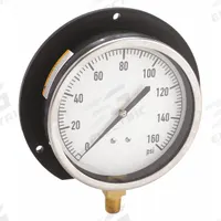 APPROVED VENDOR Industrial Pressure Gauge: U-Clamp, 0 psi to 160 psi, 4 1/2 in Dial, 1/4 in NPT Male (MPN 18C767). Key specifications — Accuracy: ±1.0%; Brand: APPROVED VENDOR; Vibration Resistance Properties: None; Gauge Wetted Parts: Copper.