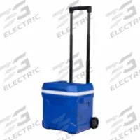 IGLOO Roller Chest Cooler: Blue, 24 Cans, 16 qt Cooler Capacity, 1 day Ice Retention (MPN 00034808). Key specifications — Brand: IGLOO; Drain Plug: Not Included; Wheels Included (FILTER): Yes.
