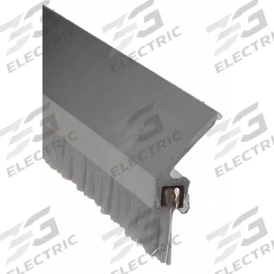 PEMKO Door Weatherstripping: Brush Insert, 7 ft Lg, 1 in Wd - Metal Leaf Weatherstripping