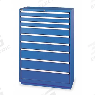LISTA Modular Drawer Cabinet: 40 1/4 in x 22 1/2 in x 59 1/2 in, 9 Drawers, 105 Compartments - Lista Modular Drawer Cabinets