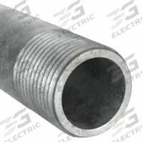 Pipe: 1 1/4 in Nominal Pipe Size, 10 ft Lg, Schedule 40, Galvanized Steel, Threaded on Both Ends (MPN 566-1200). Key specifications — Manufacture Location: Globally Sourced; Brand: APPROVED VENDOR; Maximum Operating Pressure: 300 psi @ 350°F; Connection Type: Male NPT x Male NPT; Pipe Material: Galvanized Steel.
