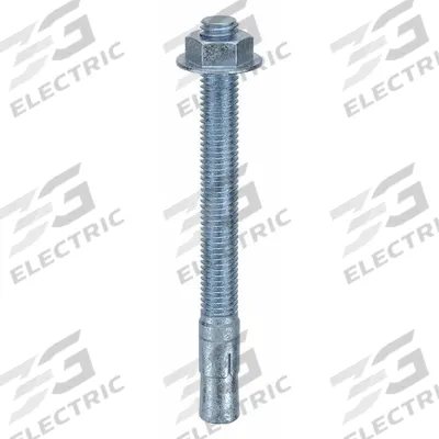 MKT FASTENING Wedge Anchor: 5 1/2 in Overall Lg, 1/2 in Dia, 1/2"-13 Thread Size, Steel - Steel Wedge Anchors