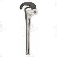 RIDGID Heavy-Duty Pipe Wrench: Aluminum, 2 in Jaw Capacity, Serrated, 14 in Overall Lg, I-Beam (MPN 12693). Key specifications — attr309808: I-Beam; attr309815: Aluminum; attr324941: RIDGID.