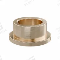 Flanged Sleeve Bearing: Bronze, SAE 841, 8 mm Bore, 11 mm OD, 6 mm Lg, -35°F to 300°F, 10 PK (MPN FFM0811-06B). Key specifications — System of Measurement: Metric; Material Grade: SAE 841; Flange Type: Flanged; Brand: OILITE.