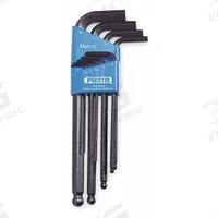 PROTO Hex Key Set: 6 - 10 Pieces, L, Metric, Single Ball End, Long, 9 Pieces, Holder, Black Oxide (MPN J4996). Key specifications — attr1205553: Not Tether Capable; attr1205554: PROTO; attr1205568: Black Oxide; attr1293176: 6 - 10 Pieces.