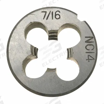 WESTWARD Alloy Steel Die 1" Width, 7/16-14 UNC: CCT1060-109, Die - Pneumatics