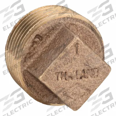 APPROVED VENDOR Plug: Square Drive Solid Plug, 1 in, BSPT Threaded, Class 125 - Low-Pressure Threaded Pipe Fittings