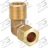 PARKER Compression Fitting Elbow: 3/8 in OD x 3/8 in Pipe Fitting Size, Compression x MNPT, 10 PK (MPN 169C-6-6). Key specifications — Brand: PARKER.